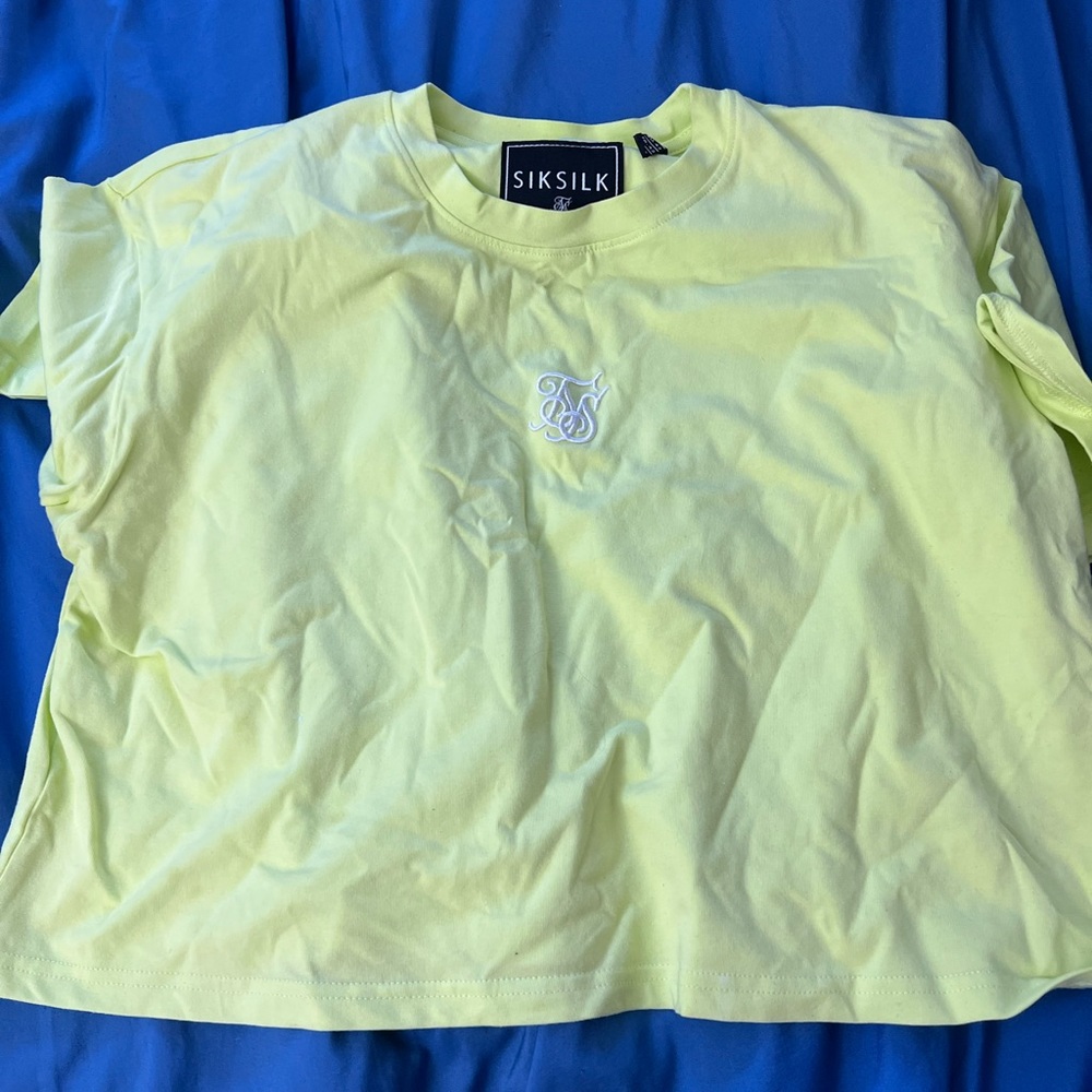 Lime green crop top